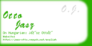 otto jasz business card